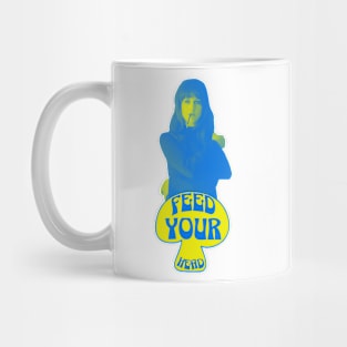 Feed Your Head (Blue and Yellow) Mug
